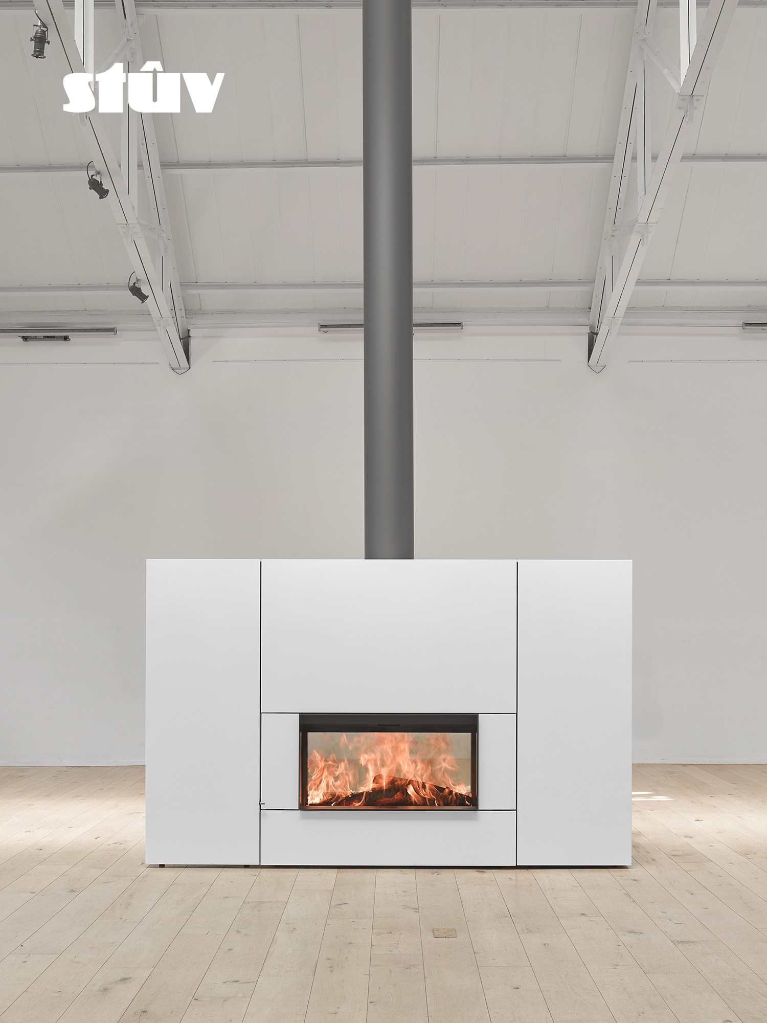 Stûv 21 Two-Sided Built-In Wood-Burning Fireplace 3