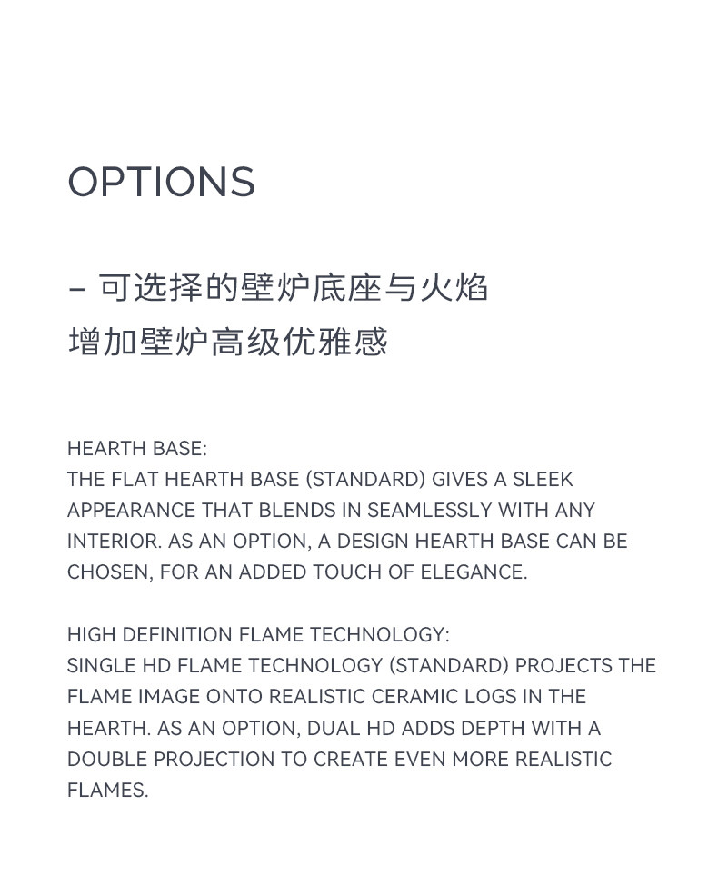Kalfire E-one F Single-Sided Electric Fireplace — Product Details 22