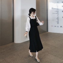 2021 The new female autumn clothes name Yuanyuan High-end Temperament Debut Romance of the Elegant Wind and Elegant Dress Skirt Superfairy