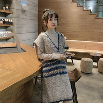 2020 new womens autumn clothes with a thin waist French temperament design sense niche dress super fairy forest series