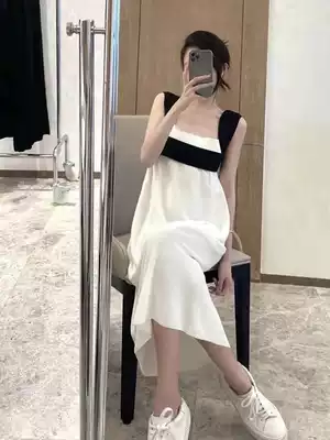 Small chic design sense niche dress women Summer temperament color slim thin Hepburn style 2021 New