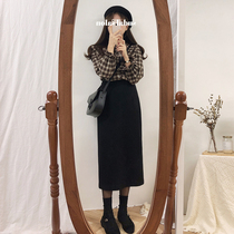 2021 new womens casual fashion temperament foreign atmosphere age elder sister fried Street small fragrant wind professional two dress skirt