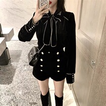 2022 New Womens Early Fall Temperament Fashion Casual Fashion Foreign Air Weight Reduction Small Balsamic Wind Career Two Suits