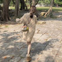 2021 new womens autumn clothes French design sense niche dress super fairy forest light luxury socialite temperament