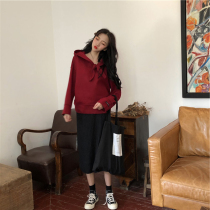 Womens clothing Chaowei clothing foreign air 2021 New short subreddits high and trendy two suit first fall tennis red dress