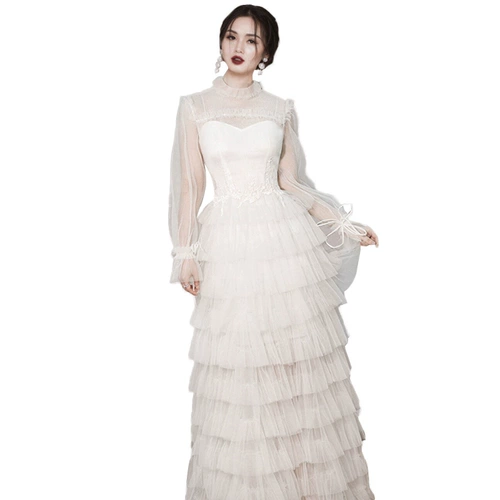 Белое вечернее платье, длинное свадебное платье, коллекция 2023