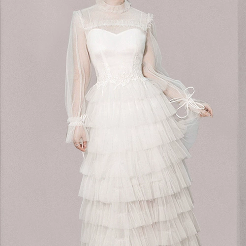 Белое вечернее платье, длинное свадебное платье, коллекция 2023