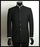 Платье с воротником Zhongshan Pure Black