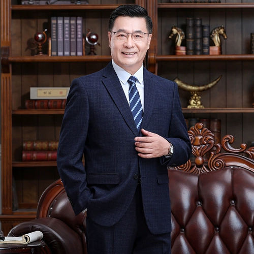 Мужской комплект для пожилых людей, пиджак классического кроя для отдыха, свадебное платье, 3 предмета, для среднего возраста