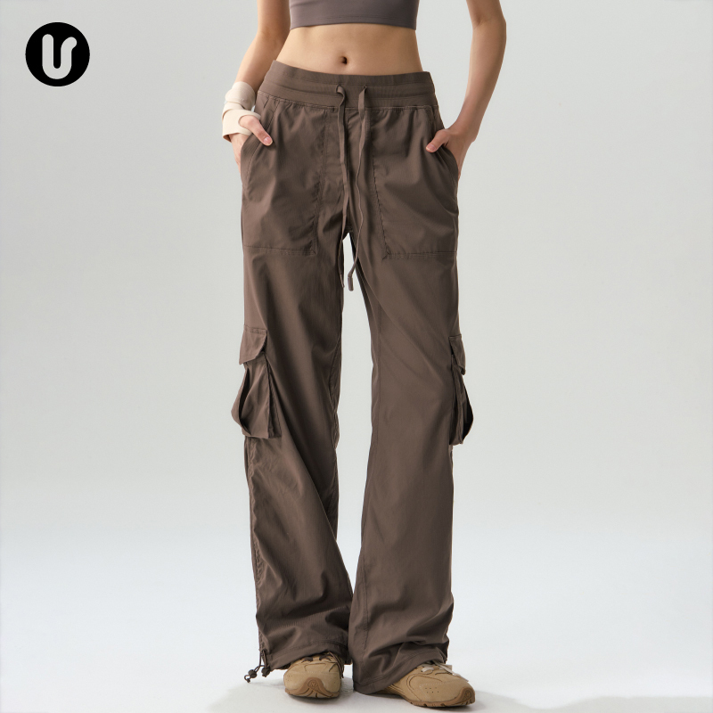 New Style Sports Cargo Pants for Women, Outdoor Hiking Quick-Drying Loose Fitness Wear Straight-Leg Pants, Sun Protection Running Training Long Pants New Style Sports Cargo Pants for Women, Outdoor Hiking Quick-Drying Loose Fitness Wear Straight-Leg Pants, Sun Protection Running Training Long Pants