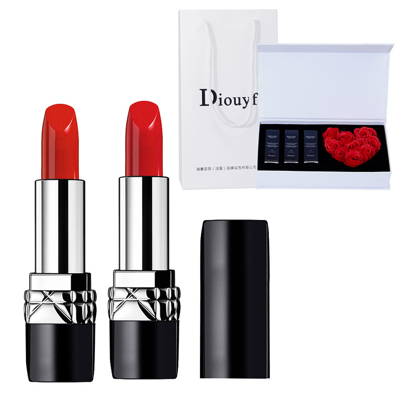 Live DIOUYF Dior Yafei lipstick matte moisturizing moisturizing not easy to stick cup lipstick 999 888