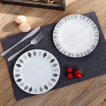 Steak Tray Ceramic Home Cutlery Relief Dinner Plate Snack Tray Cake Pan dish Pan Cartoon Pan Western Dining Tray Square Dish