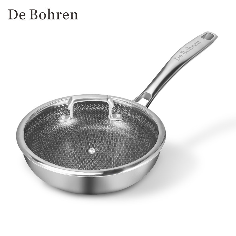 Germany De Bohren pan nonstick pan 316 deep frying pan Frying dual