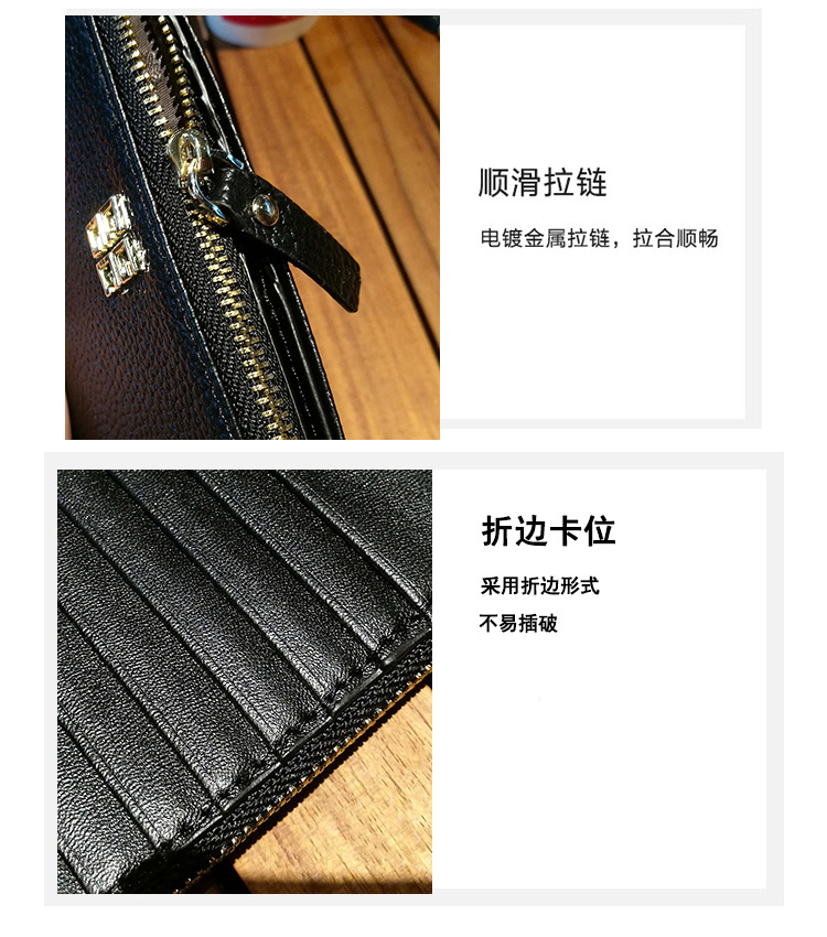 Wei Luoer 2019 gói da nhiều thẻ mới gói thẻ nữ siêu mỏng gói zip xu ví nữ chủ thẻ - Chủ thẻ ví đựng card