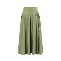 Чернильная зеленая юбка