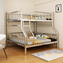 Stainless steel bunk bed mother bed lower bunk iron bed steel frame bed modern dormitory staff rental children princess bed