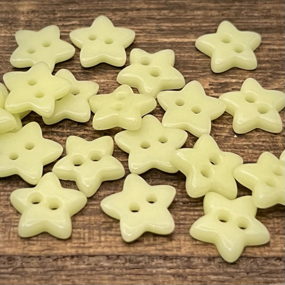 手工陶瓷五角星两眼diy纽扣儿童装轻奢服装配件针织开衫衬衫扣子