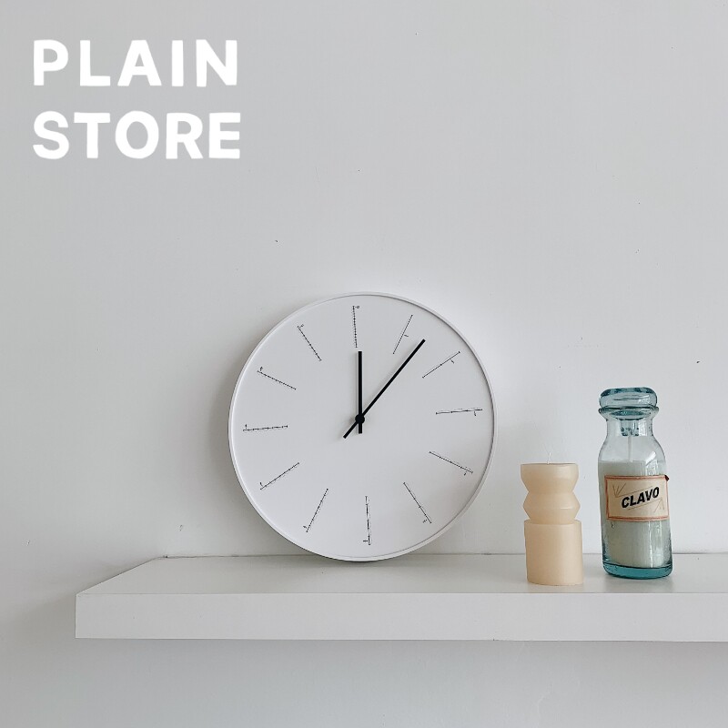 (30% off) Lemnos imported from Japan Divide designer wall clock silent sweep second movement living room