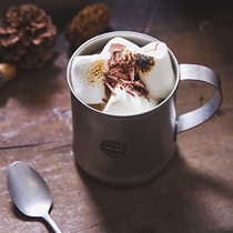 AOYOSHI Japan Qingfang Production Company writer retro matte silver simple stainless steel daily mug