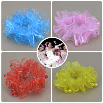 June 1 Childrens Day dance performance Starting rope hair circle disc hair headdress girl wrist flower baby rubber band