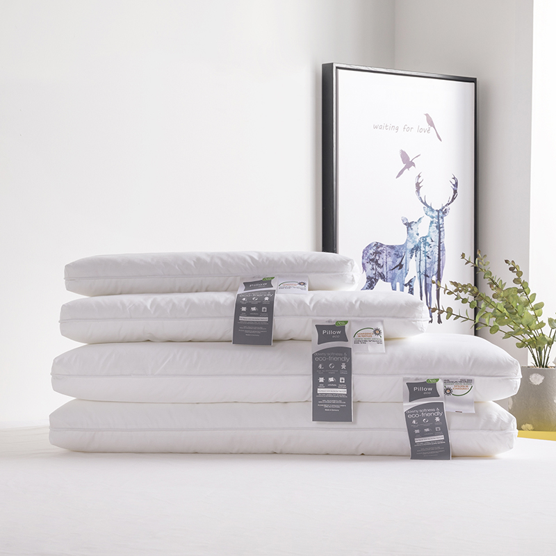 Pure cotton machine washable child low flat pillows kindergarten baby pillow core student full cotton adult single decompression pillow