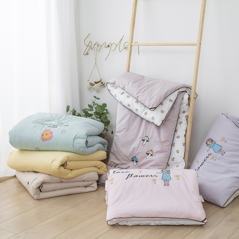 Pure Cotton Children Thickened Cartoon Spring Autumn Quilt Core Kindergarten nap winter quilt by baby 120 x 150 All cotton quilt by baby