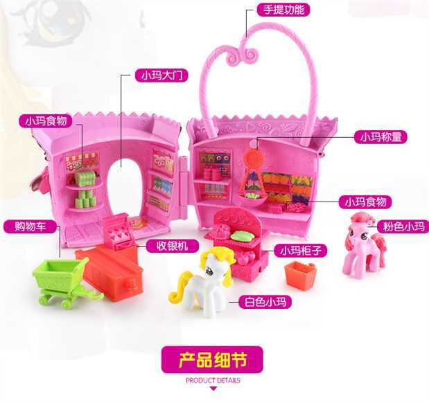 Cô bé Ma Baoli chơi nhà món quà sinh nhật đồ chơi giáo dục Ferris wheel tưởng tượng lâu đài cha mẹ trẻ em đồ chơi bộ xếp hình