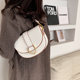 2021 new small bag female ins Internet celebrity fashionable shoulder bag armpit bag texture portable crossbody bag saddle bag