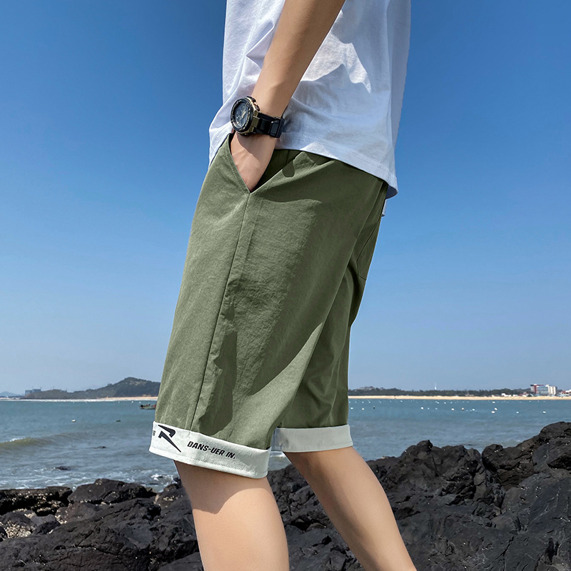 Quần soóc nam 2020 Summer Thin Fashion Trend Năm-Point quần Loose Breathable Outside Mặc Quần bó sát Casual