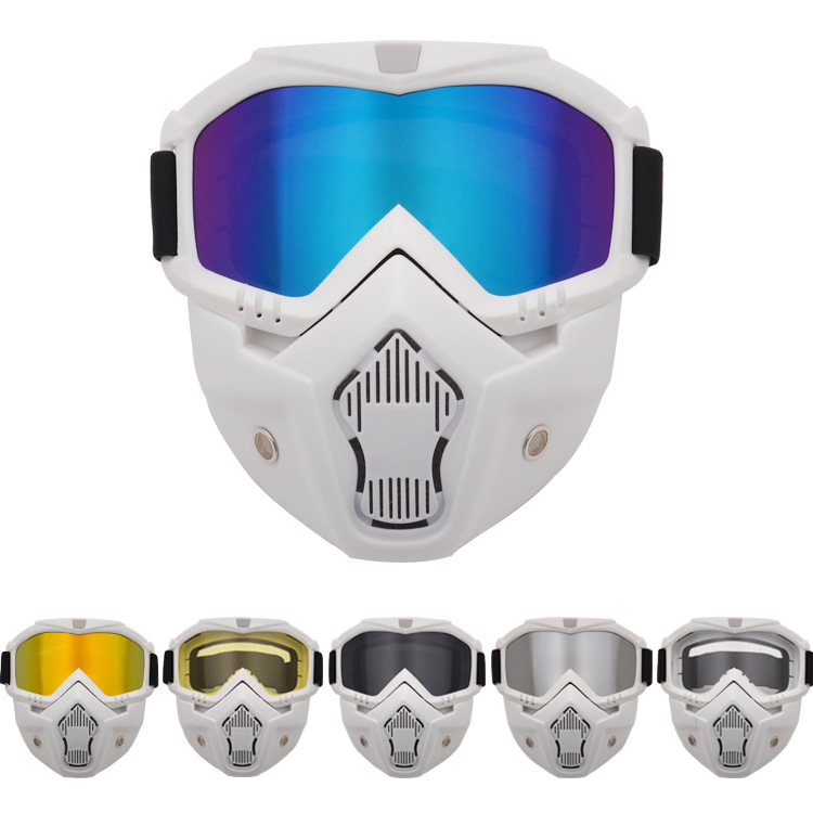 Mask Goggle Cross Country Mask Outdoor Locomotive Goggle Safety Helmet CS Tactical Goggle Ski Windproof Glasses