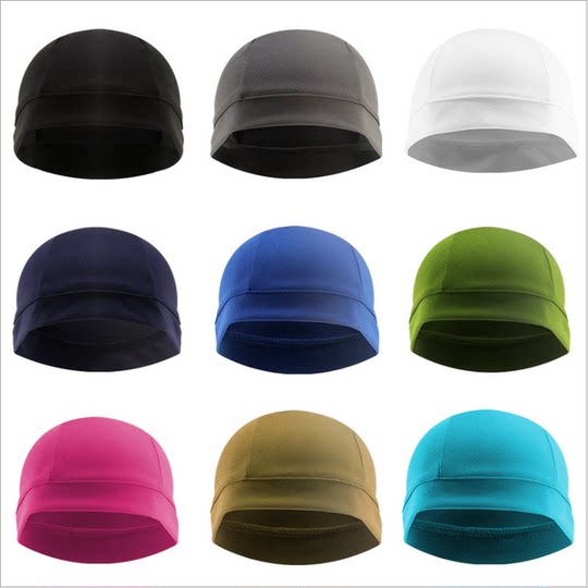 Summer and winter bicycle men's and women's riding cap helmet liner sunscreen hood ice silk quick-drying sweat-absorbent turban headgear motorcycle
