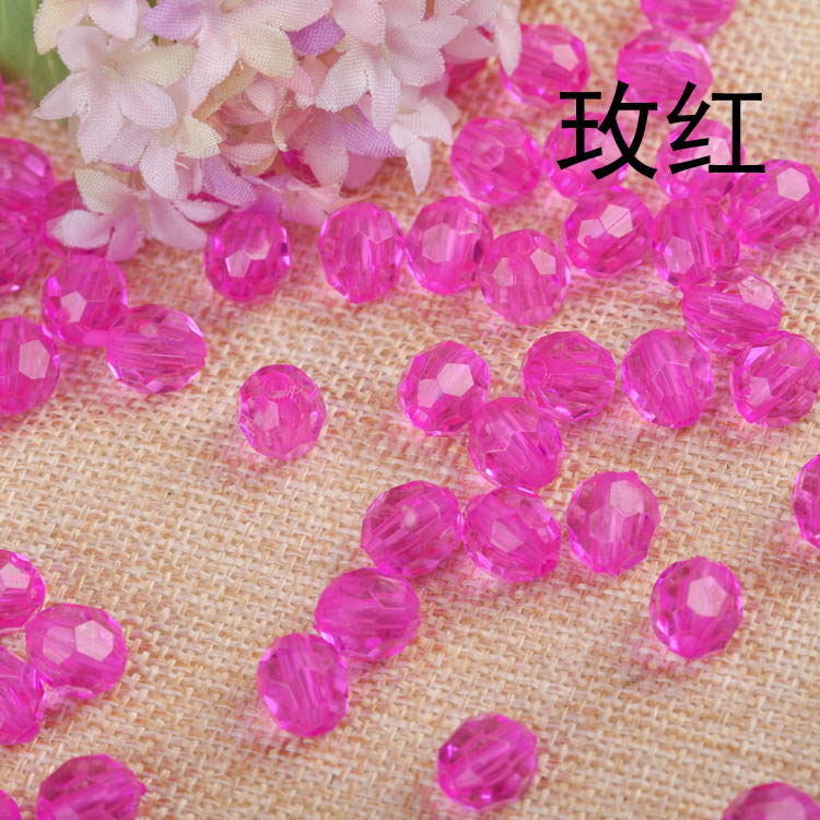 8mm imitation crystal ball beads diy hand-beaded curtain door curtain scattered beads 32 transparent scattered beads