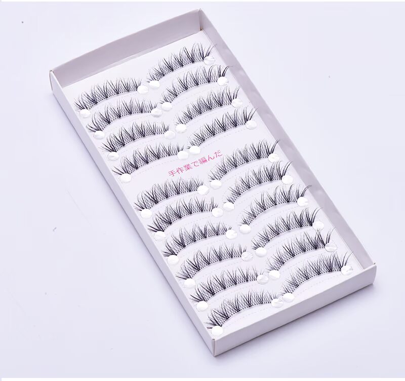 Công chúa mặt trăng Lông mi giả Nữ tự nhiên mô phỏng thực tế Váy ngắn Trang điểm cô dâu và trang điểm dày 10 cặp S11 - Lông mi giả mi giả