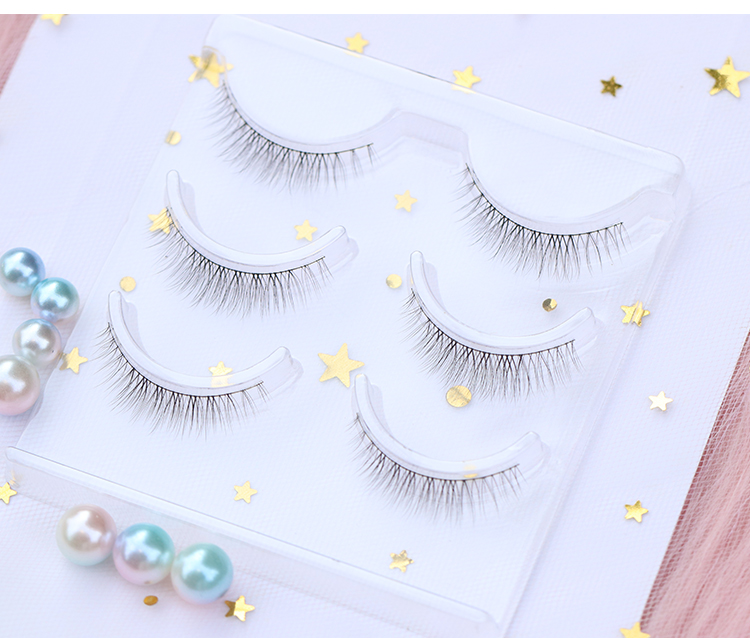 Lông mi giả mềm tự nhiên cao cấp, cảm giác không khí chân thực và thực tế, mỏ neo dày đặc, không chớp mắt, S106 keo dán mí