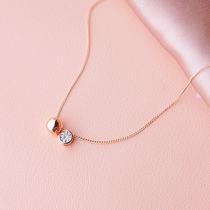 Simple style air quality gold-plated diamond choker simple fashion Joker necklace female short girlfriends gift