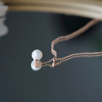 Simple style workplace commuter gold-plated pearl choker OL temperament Japan and Korea 2021 new necklace