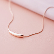 Simple style workplace commuting temperament choker Nordic ji Jane wind atmospheric necklace rose gold 2021 New