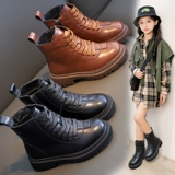 Martens, модные утепленные детские короткие сапоги, коллекция 2023, в западном стиле