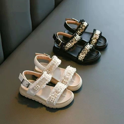 Сандалии, летняя модная мягкая пляжная обувь для принцессы, коллекция 2023, популярно в интернете, подходит для подростков