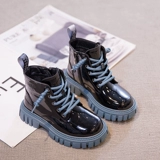 Martens, туфли, детские демисезонные зимние короткие сапоги, флисовые ботинки