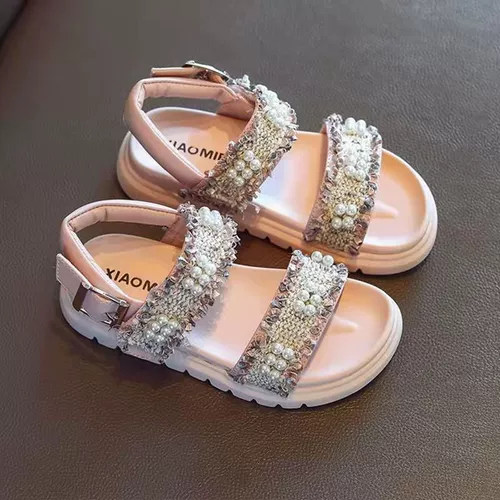 Сандалии, летняя модная мягкая пляжная обувь для принцессы, коллекция 2023, популярно в интернете, подходит для подростков