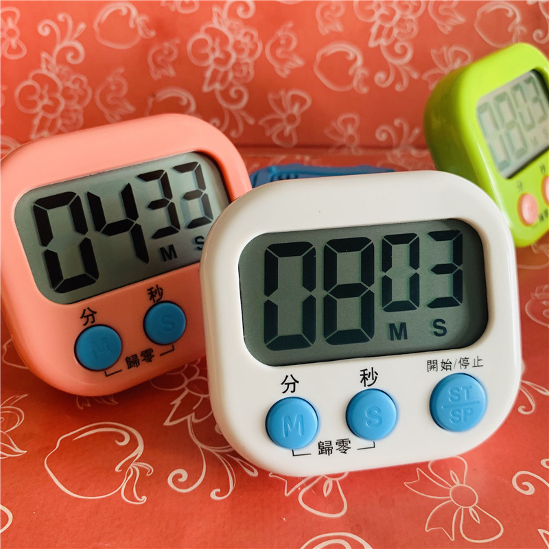 Multi-color cute alarm clock countdown Industrial accounting positive timing metre Alarm Bell Timer Kitchen Timer