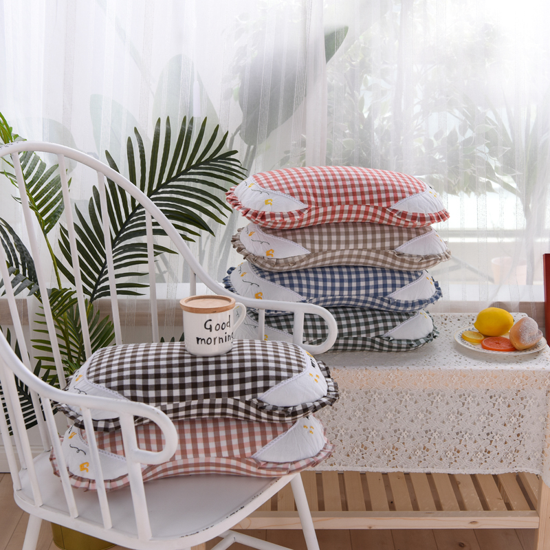 Student Small Pillow Millet Shell Soft Pillow Core Full Bitter Buckwheat Wheat Leather Hard Pillow Adult Protective Cervical pillow Office Nap Pillow