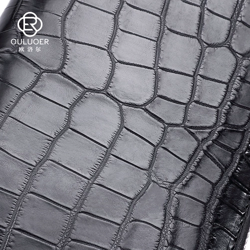 欧洛尔 Импортный длинный черный бумажник, вместительная и большая сумка с петлей на руку, кошелек с молнией, из натуральной кожи