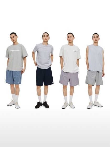 wassuphouse吸湿快干洞洞跑步裤男女同款透气直筒休闲运动短裤男