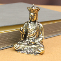 Brass Tangsen swing piece temple dedicated to creative little bronze instrumental metal handicraft Yiwu small goods pure bronze Buddha statue