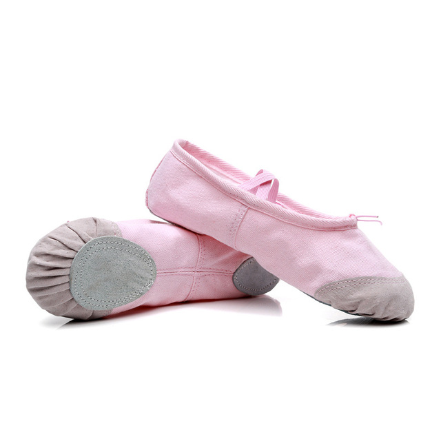 Children Adult Folk Dance Shoes Practice Soft Bottom Gymnastics Cat Paw Shoes Woman Shape Body Yoga Pure Color Ballet Shoes