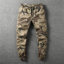 Summer Light Thin Camouflage Military Wind Day Ensemble Retro Thin bunches Pants Mens Pants Men Loose Casual 90% Pants