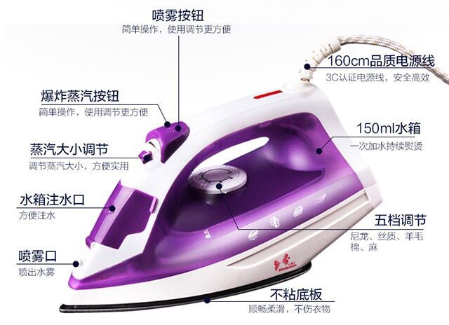 Tim bằng bàn ủi điện, bàn ủi hơi nước gia đình, bàn ủi điện cầm tay mini, máy ủi nhỏ, quần áo ủi bàn là hơi nước cầm tay sokany