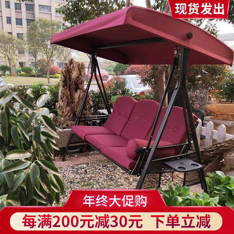 Outdoor Autumn Thousands Yard Hanging Chair Outdoor Iron Art Home Balcony Chair Mesh Red Cradle Hammock Bed Double Adult Rocking Chair-Taobao